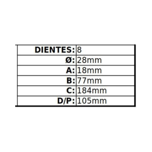MOTOR DE PARTIDA 12V 8D KIA RIO MTMMA103 - Imagen 2