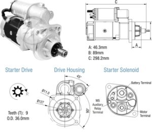 MOTOR DE PARTIDA 12V 9D 39MT 8200295