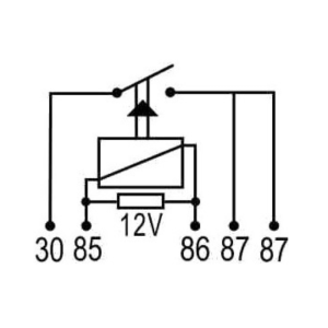 relay 12v mini auxiliar 4 terminales tipo aguja