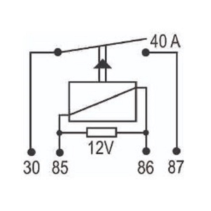 relay 12v mini auxiliar 30a
