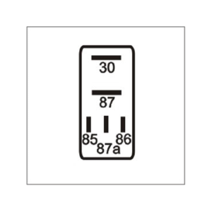 relay 12v mini auxiliar reversor 30/20a 5 terminales