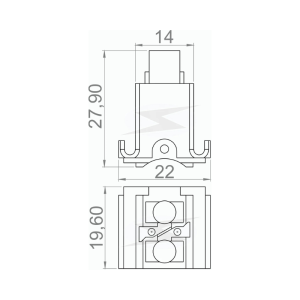 porta carbon alternador ford 12v uf2221