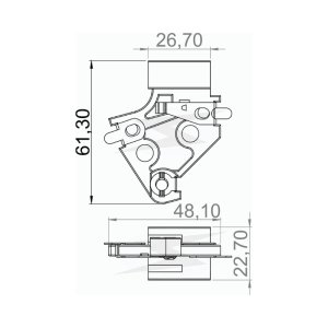 porta carbon delco remy uf2205