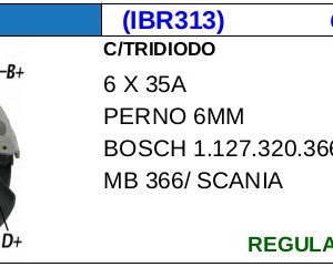 RECTIFICADOR 12V MERCEDEZ 1113-1313-1316-1214 GA1366