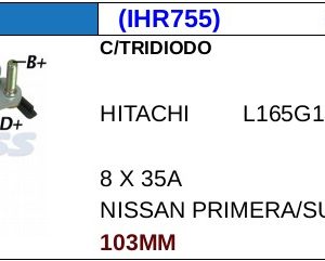 RECTIFICADOR 12V NISSAN 100NX 1.6-PRIMERA 1.6-MAZDA GA1761