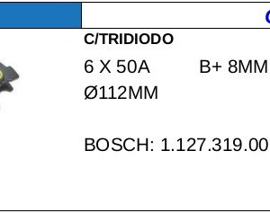 RECTIFICADOR TIPO BOSCH 90A GA1743