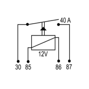 relay 12v 4 terminales 40a
