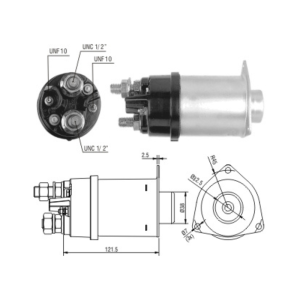 SOLENOIDE 12V 42MT CATERPILLAR CUMMIMS VOLKSWAGEN ZM456