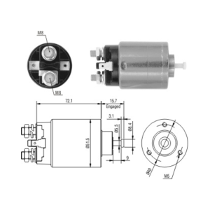 SOLENOIDE 12V ASIA MOTORS TOWNER ZM3698