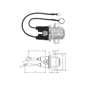 SOLENOIDE 12V AUXILIAR 38MT CASE CUMMINS FORD ZM1407