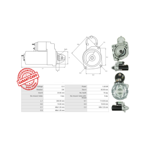 MOTOR DE PARTIDA 12V FIAT FIORINO 1.7 - Imagen 5