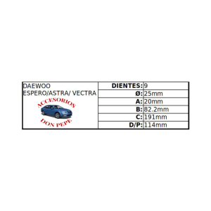 MOTOR DE PARTIDA 12V DAEWOO- MONZA - Imagen 2