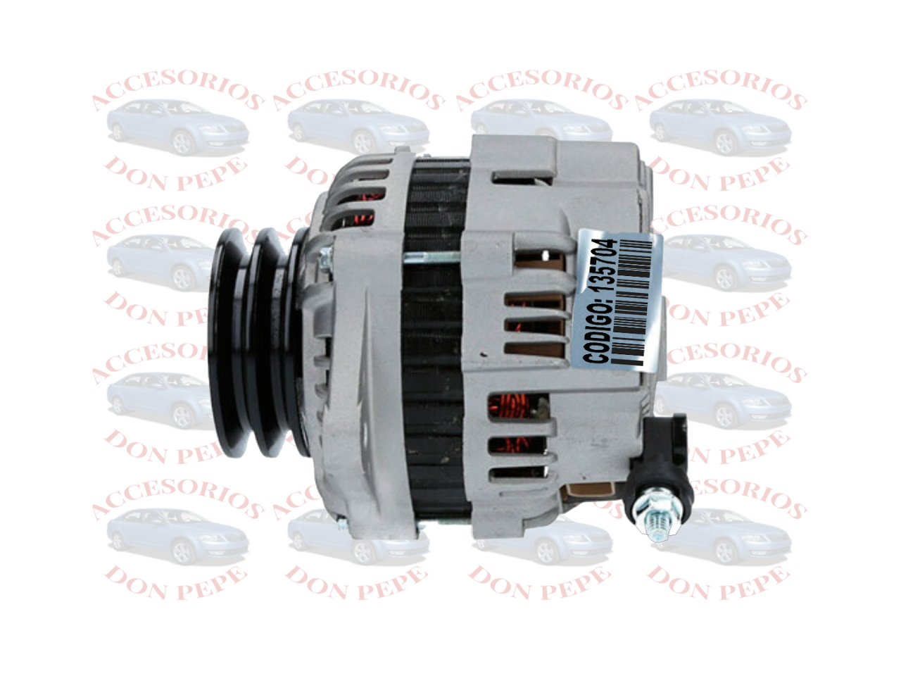 ALTERNADOR NISSAN TERRANO 2.5 D-22 12V 90A 2 POLEAS - Imagen 3