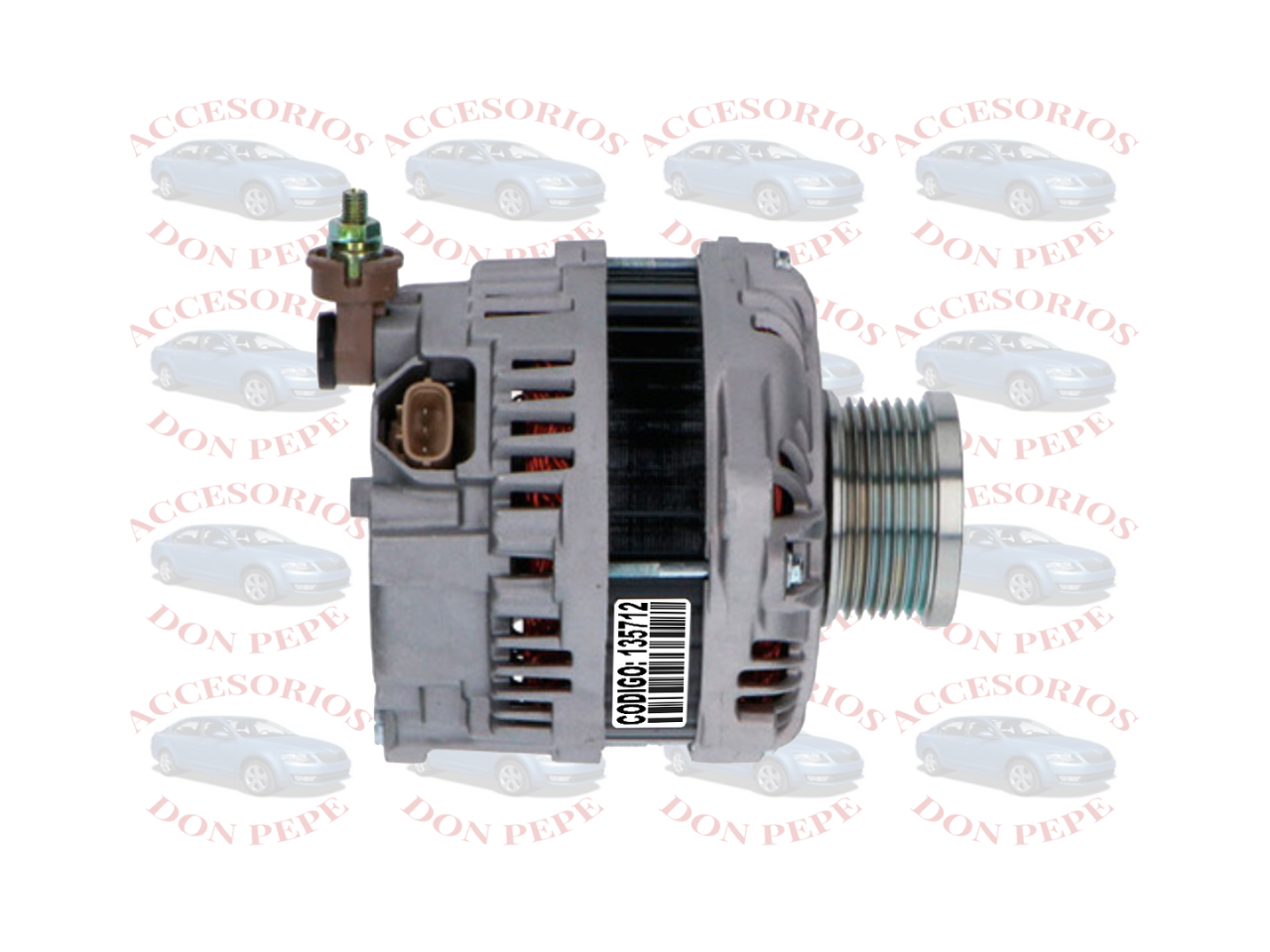 ALTERNADOR NISSAN NAVARA 2.5 D40 12V 150A 7PK - Imagen 4